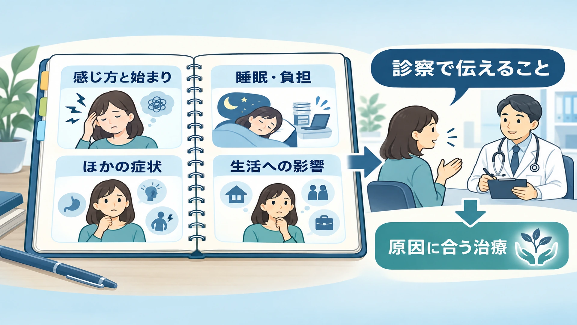 何科に相談する? 診察で伝えることと治療