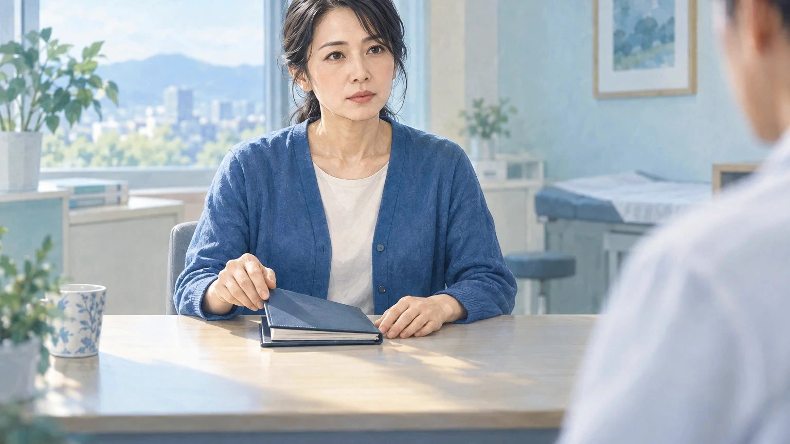 薬を土台に、無理のない強さで慣らすの説明動画の冒頭場面