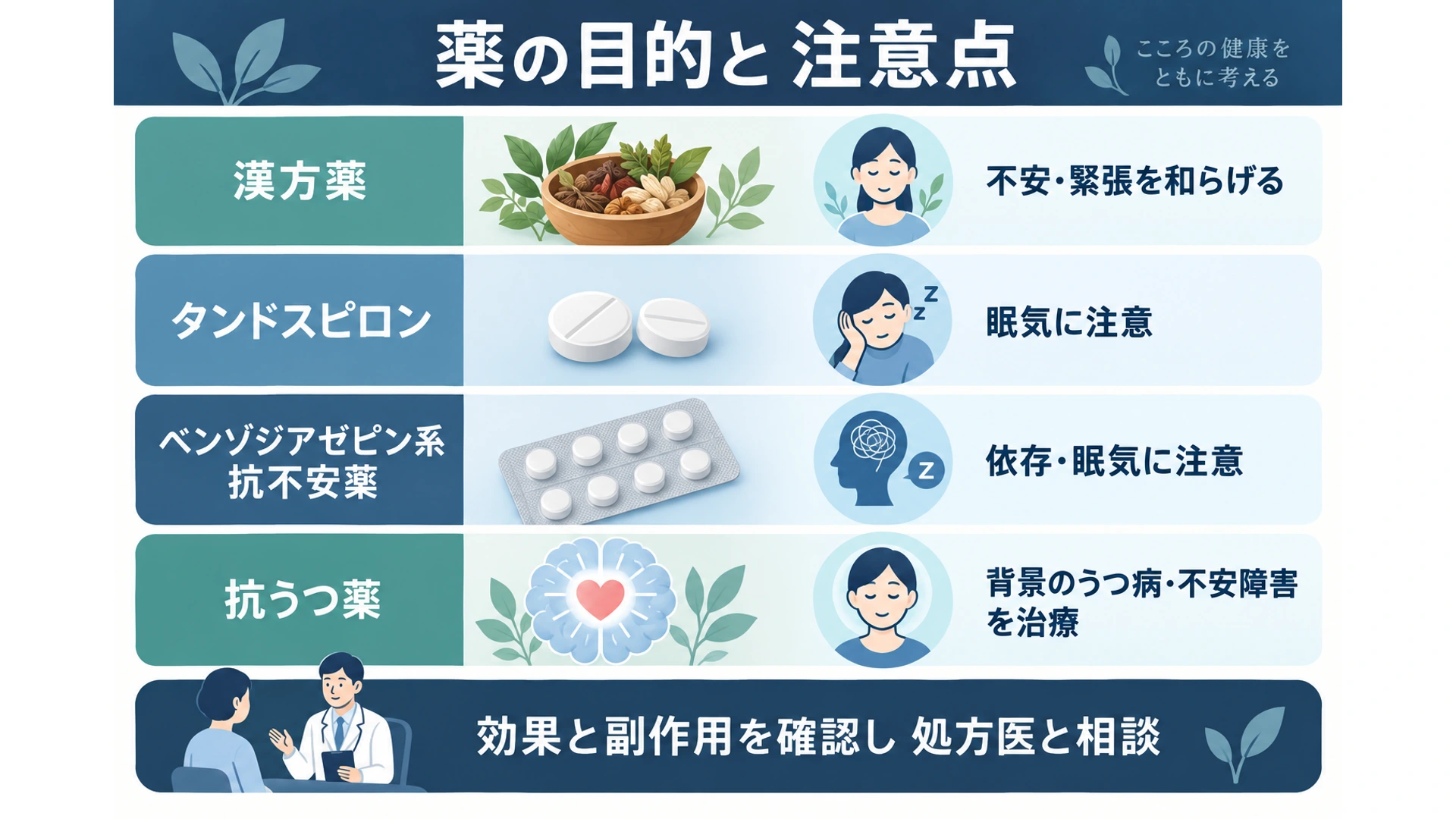 薬の目的と注意点