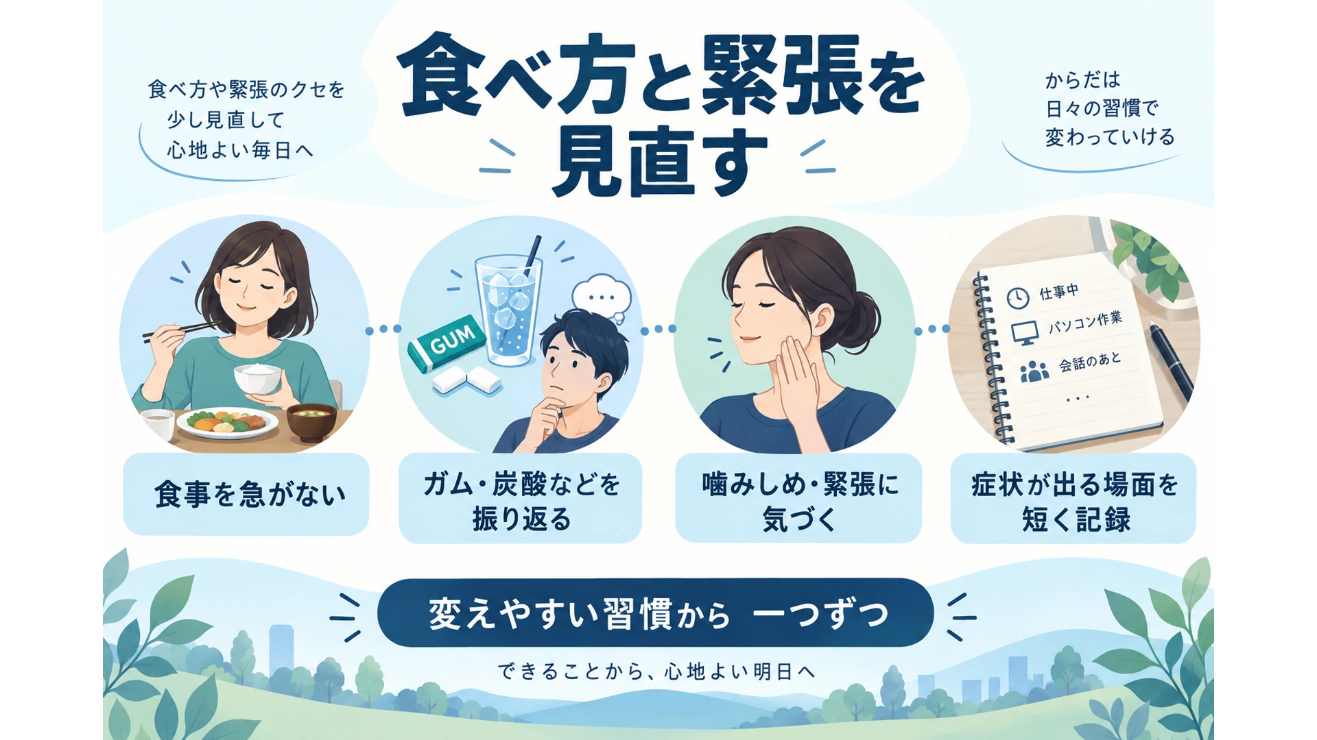 食べ方と緊張を見直す生活の工夫