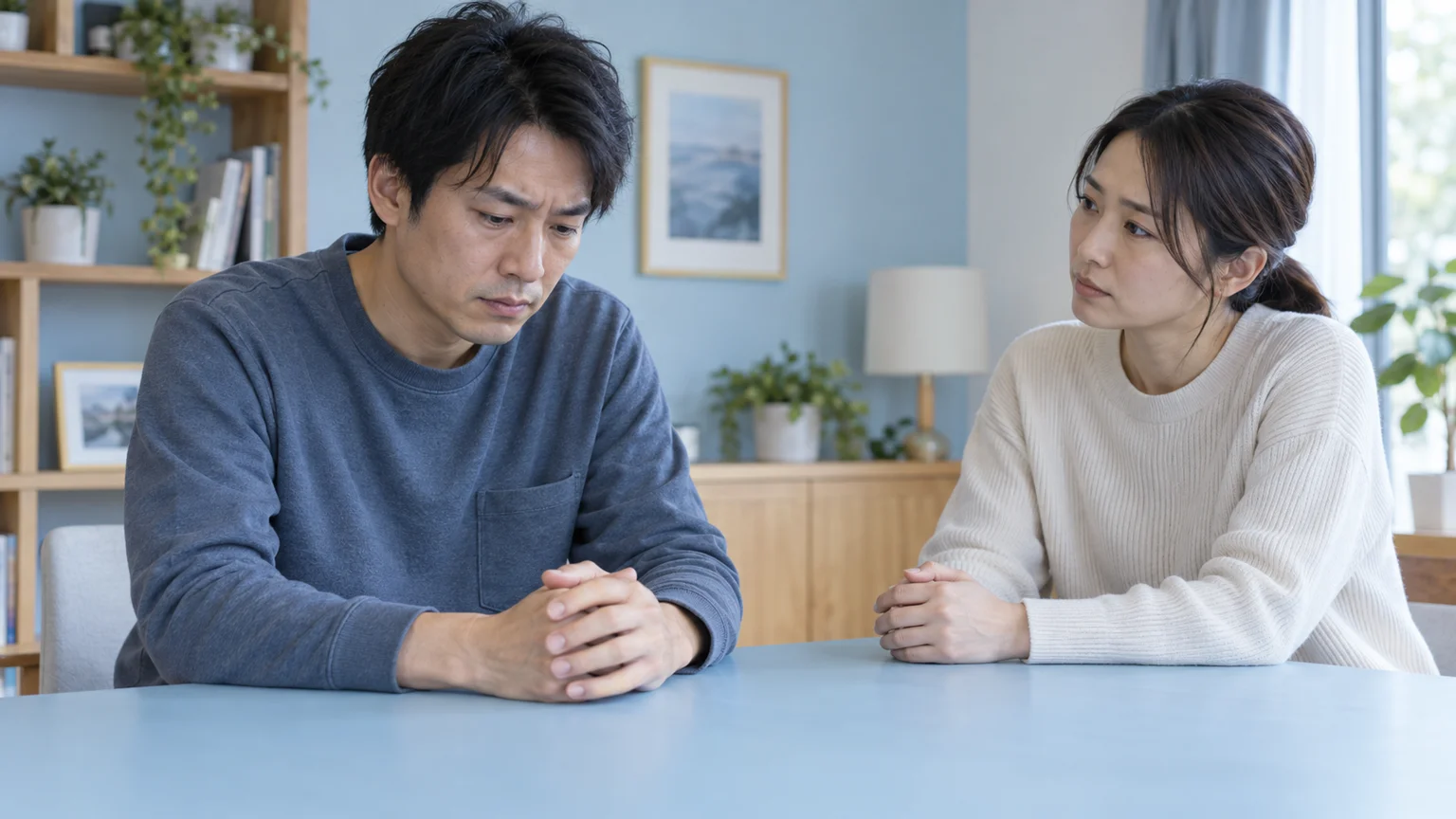 否定的な内容が増えるの説明動画。日常生活の場面を表した架空のイメージ。