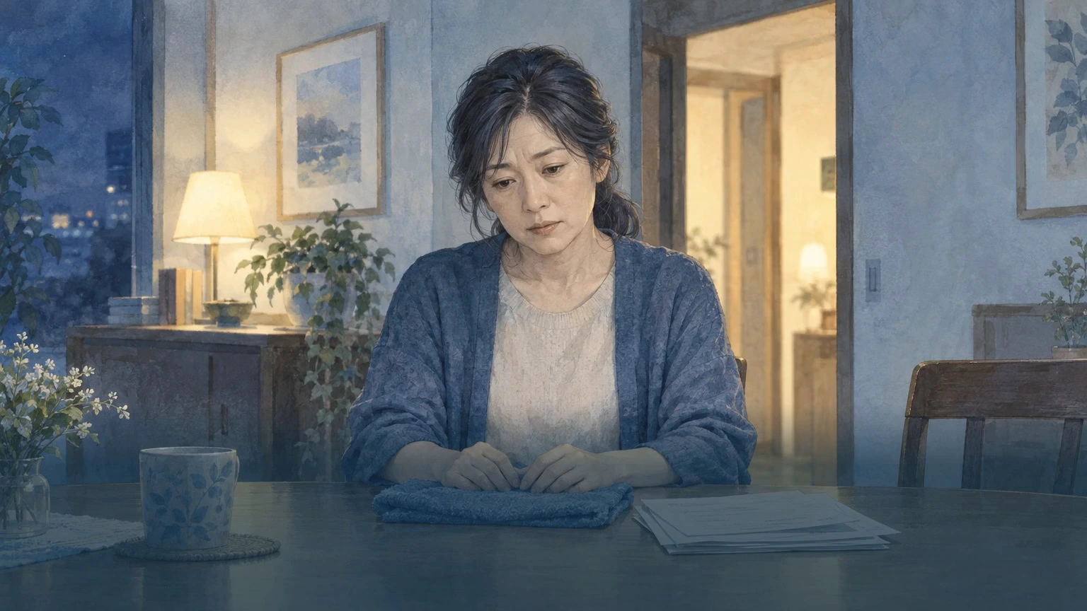 介護うつの説明動画の冒頭場面