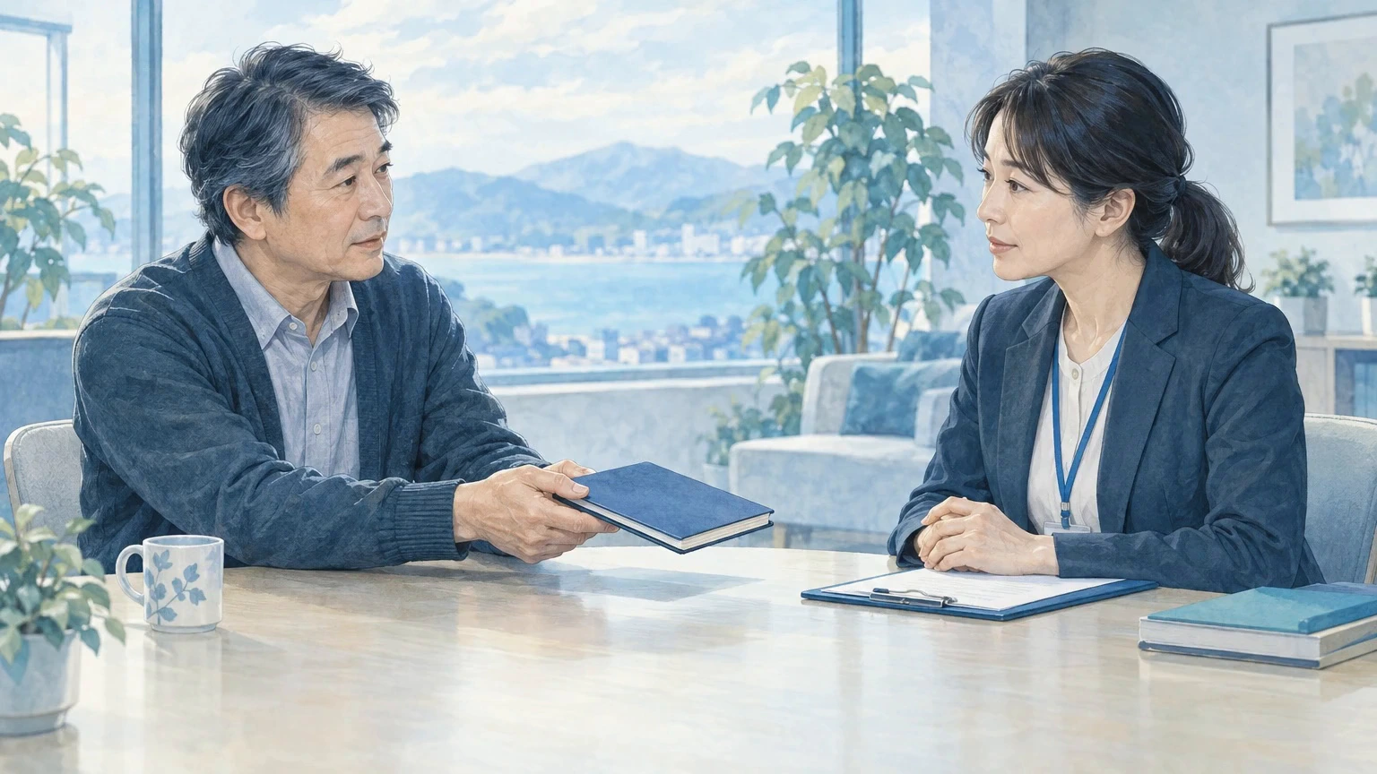 治療と、実際に休める環境づくりを並行するの説明動画の冒頭場面