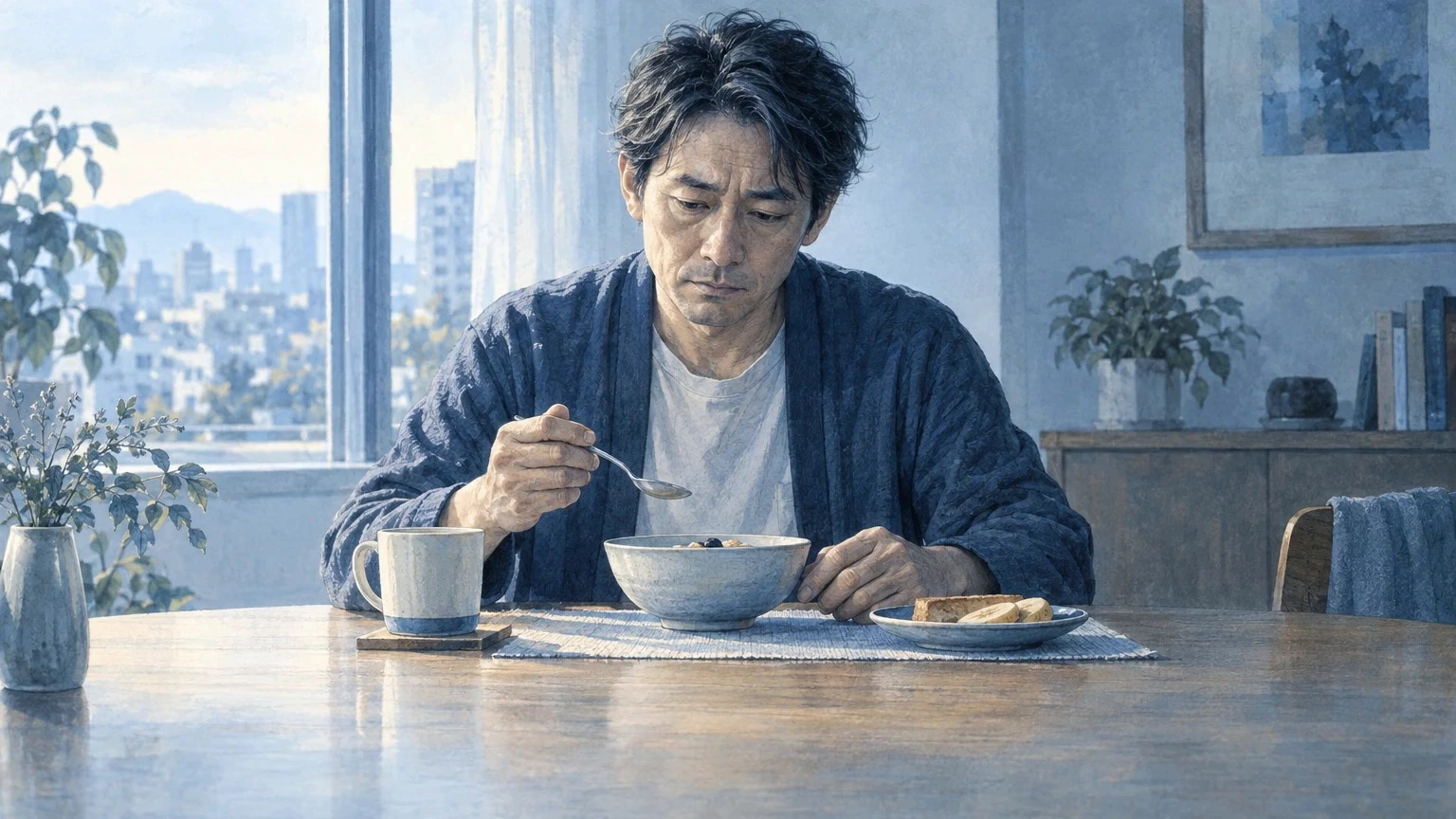 介護の疲れやストレスが続くと、心身の不調が現れるの説明動画の冒頭場面