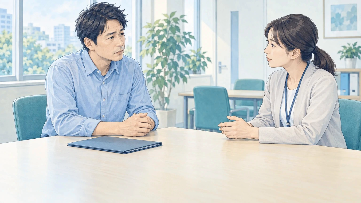 家庭だけで難しいときは、相談窓口を通して支援を使うの説明動画の冒頭場面