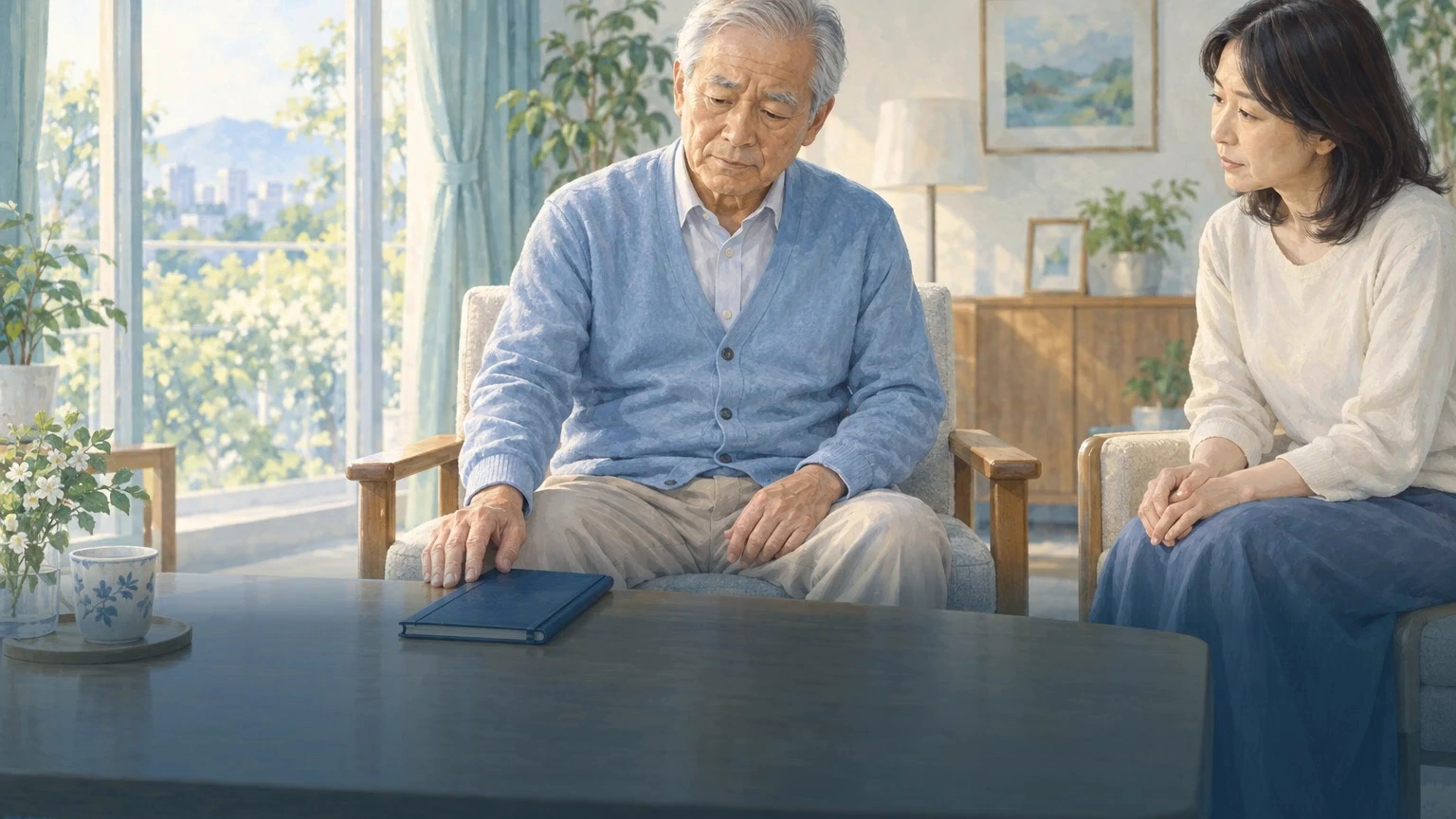 高齢者の物忘れの説明動画の冒頭場面