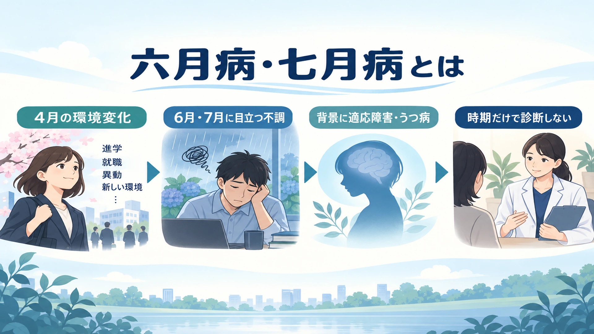 六月病・七月病とは――五月病との違い