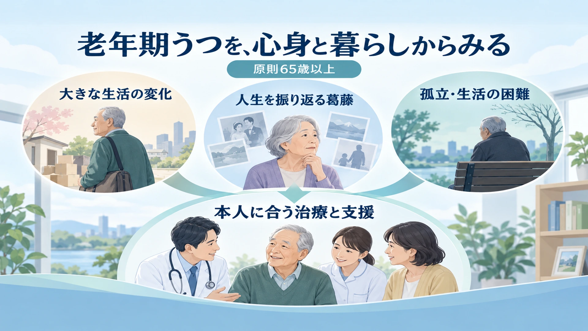 老年期うつとは――年齢の目安と、高齢者のうつ病・適応障害