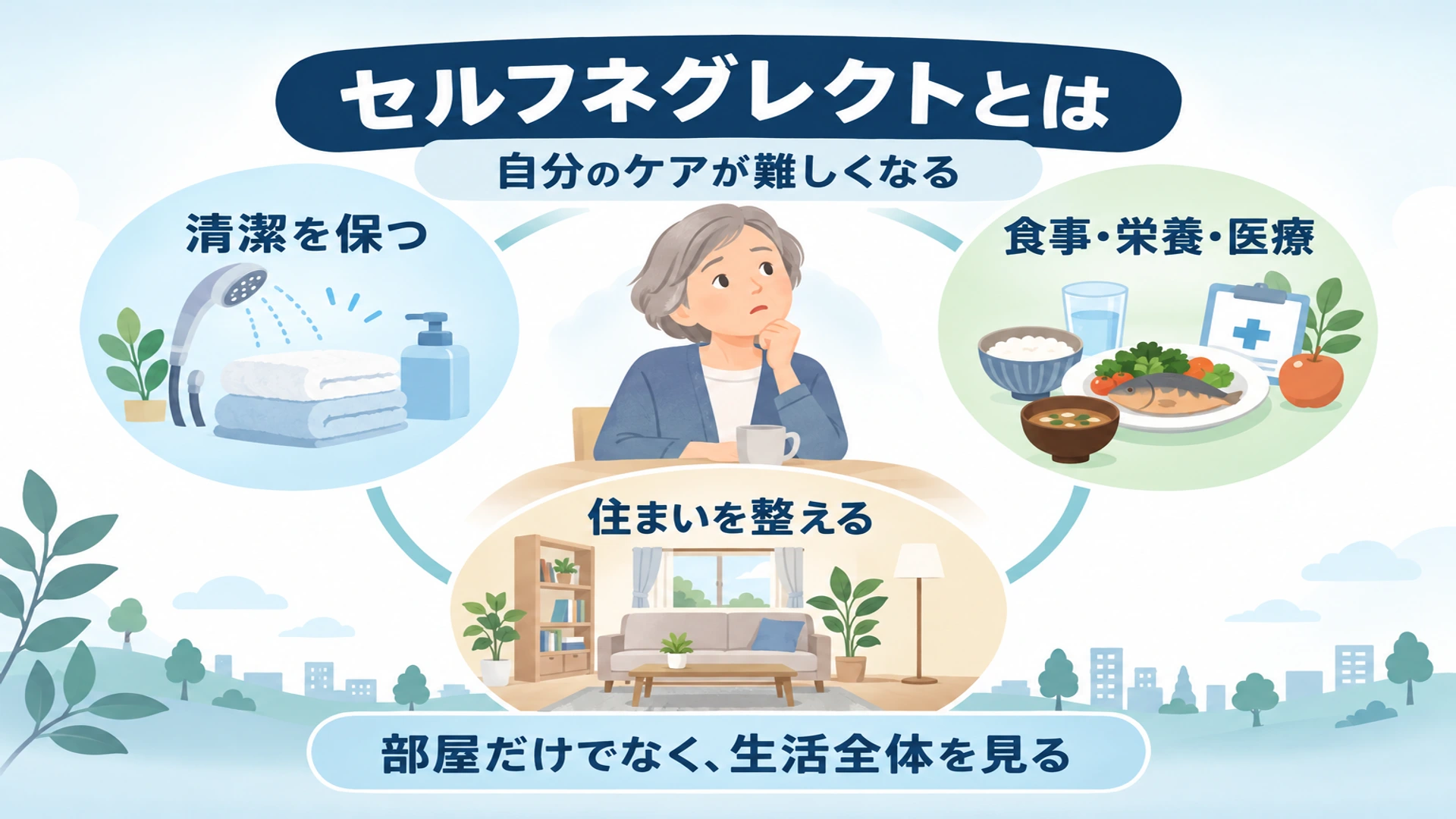 セルフネグレクトとは――意味と、生活に現れる三つの特徴