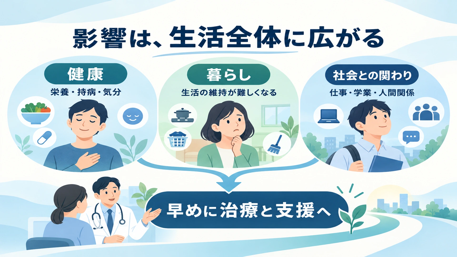 セルフネグレクトが続くと、どんな影響がある?