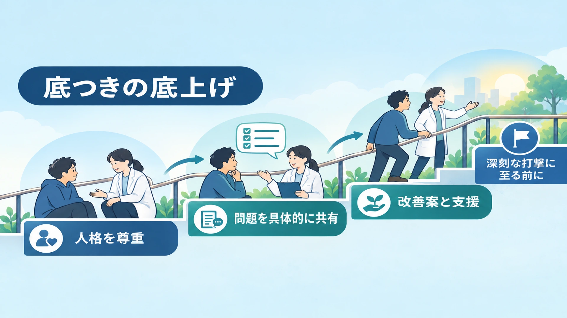 底つき体験への反論と「底つきの底上げ」