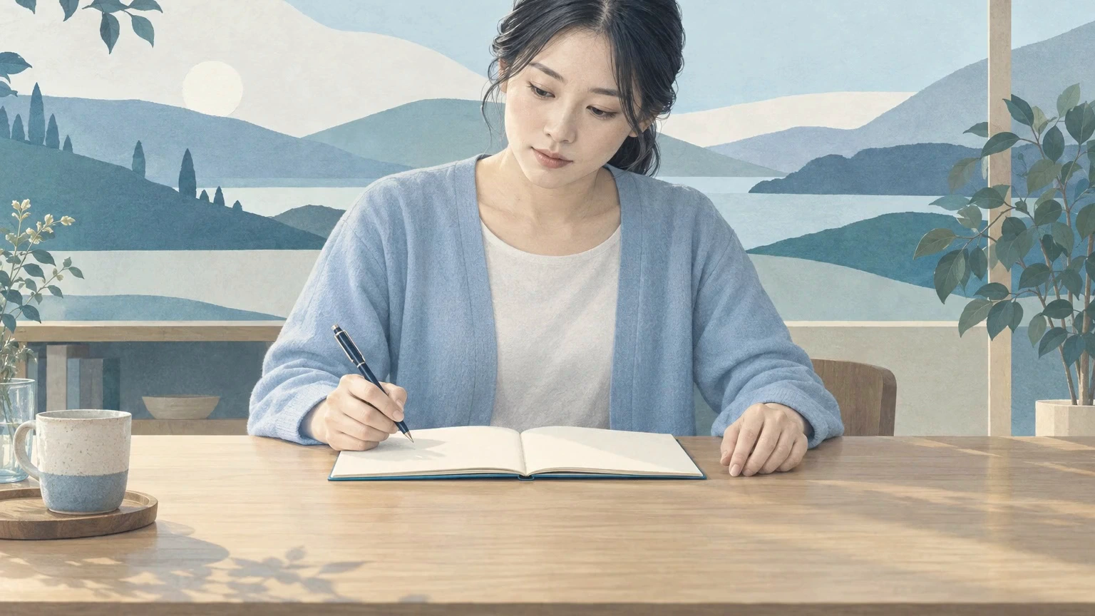 自分を知り、現実に向き合い、行動で表すの説明動画の冒頭場面
