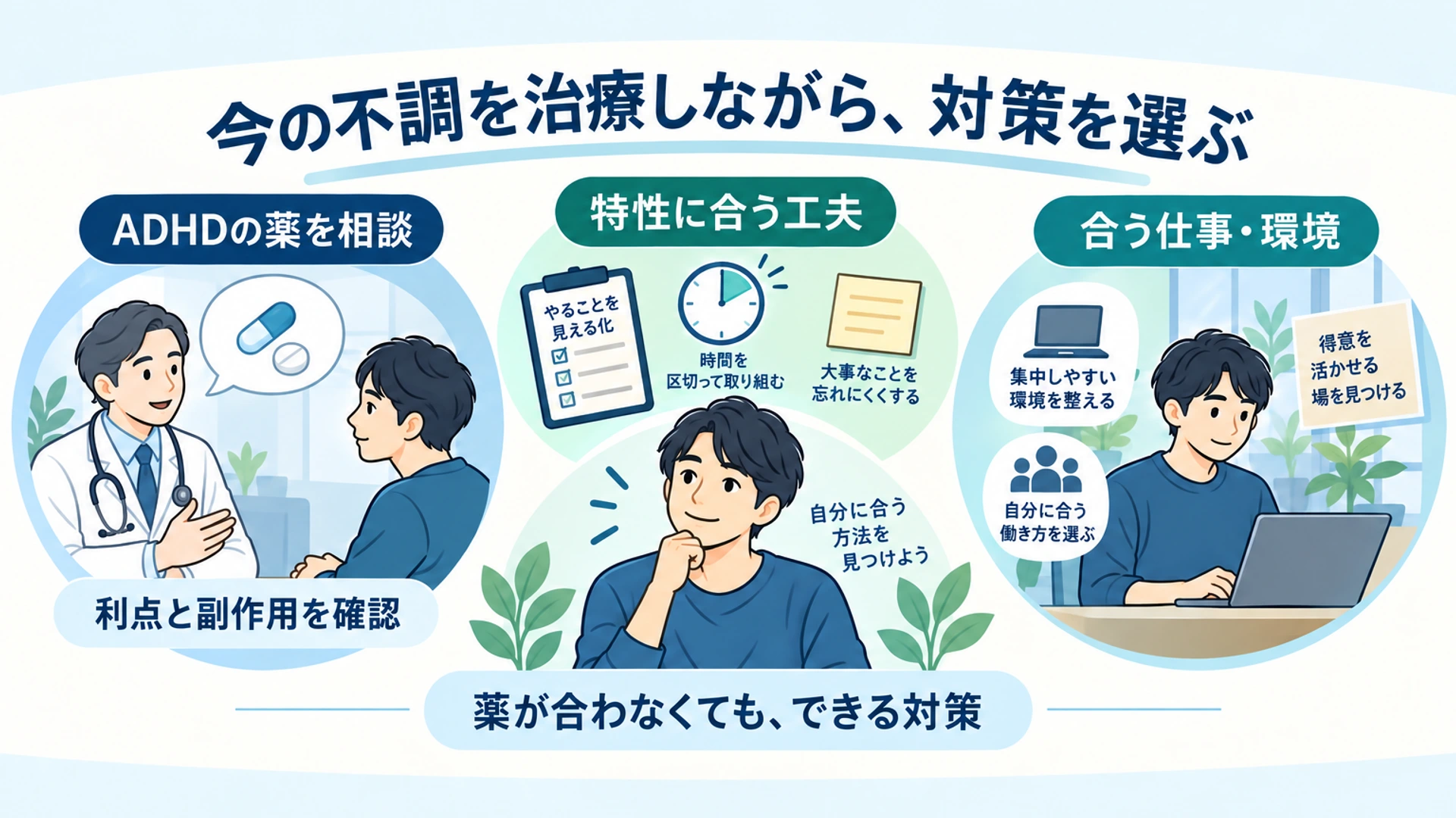 発達障害の診断後に考える対策――薬・工夫・環境選び