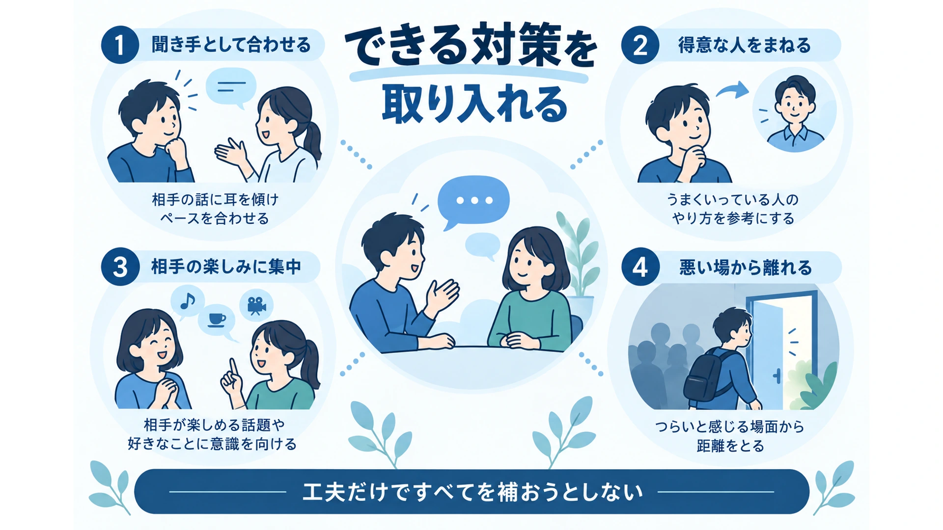 聞き手・モデリング・他者利益・悪い場を去る
