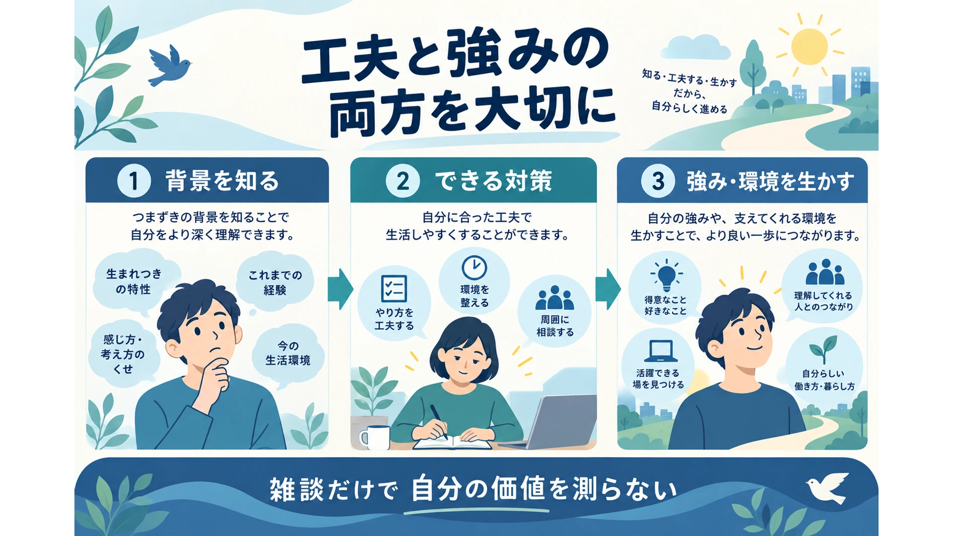 できる工夫と限界を受け止め強みを生かす