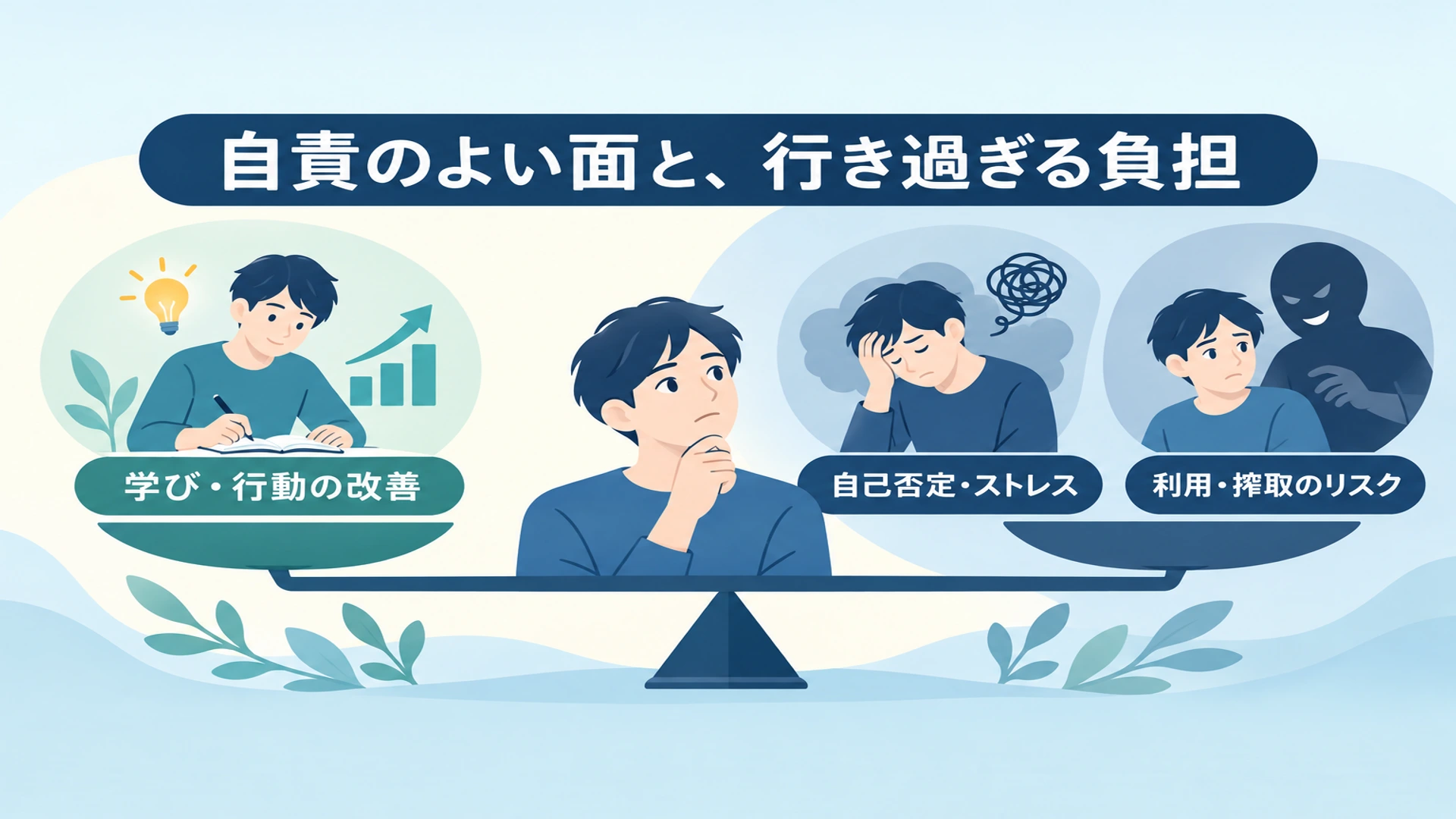 自責のメリット・デメリット――成長につながる面と、うつ病のリスク