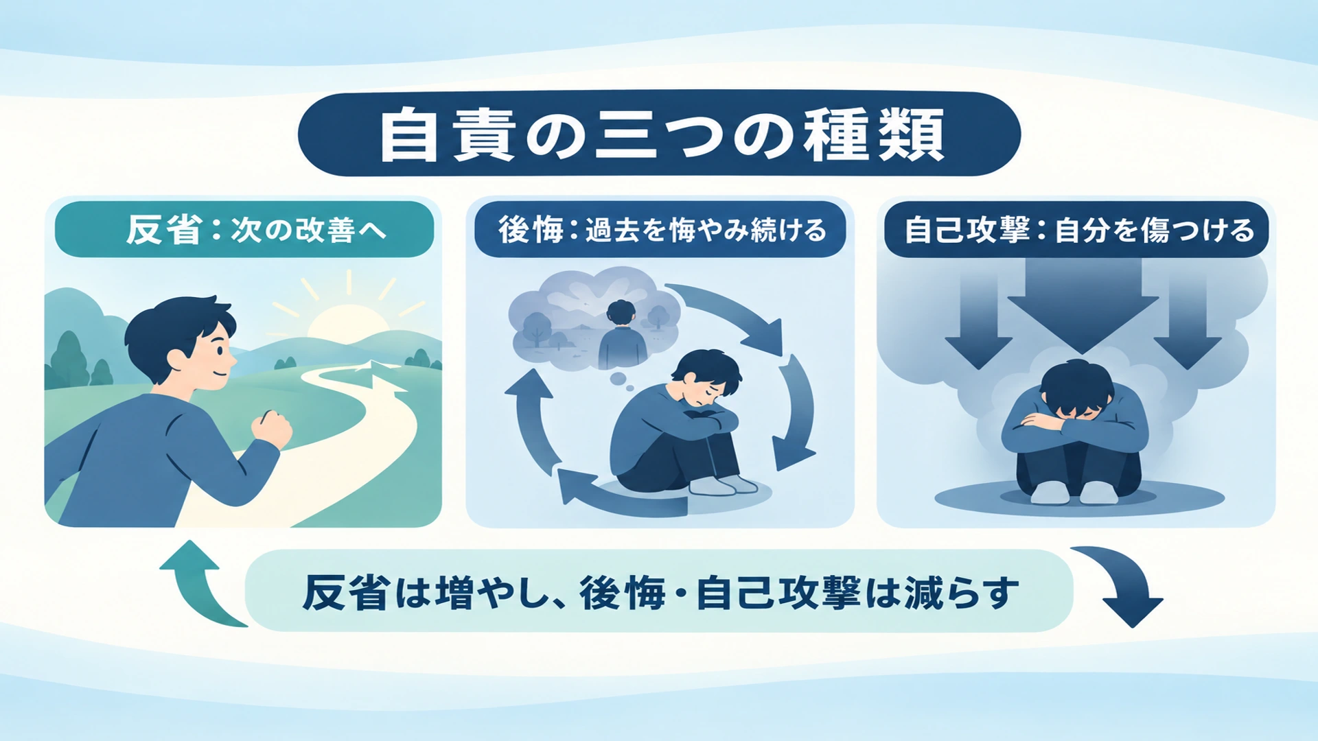 自責の3種類――反省・後悔・自己攻撃