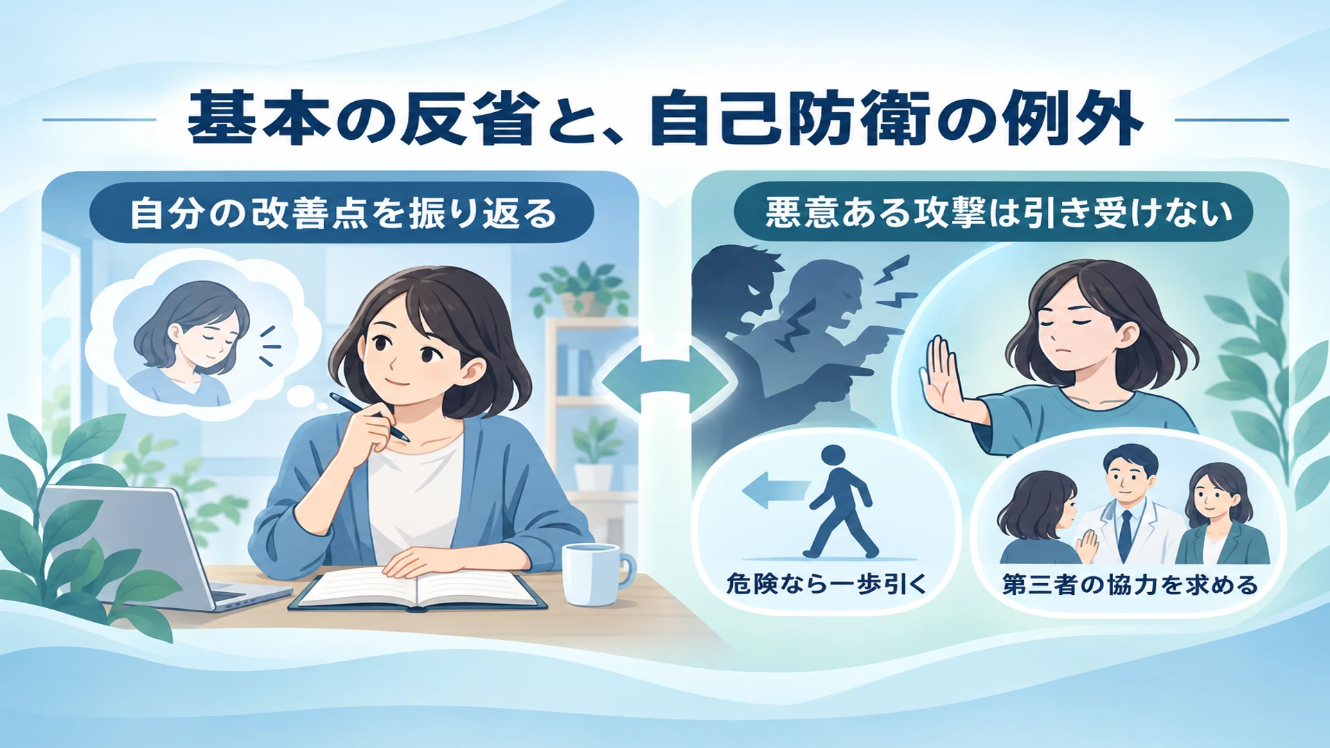 自責と他責、どちらがよい？ 悪意ある攻撃から自分を守る