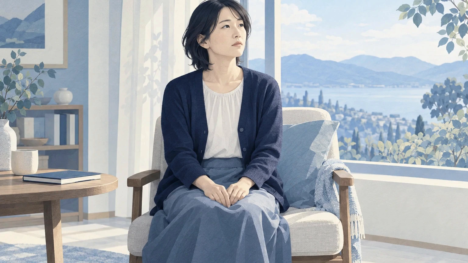 うつ病の自責には、治療と考えの調整を並行するの説明動画の冒頭場面