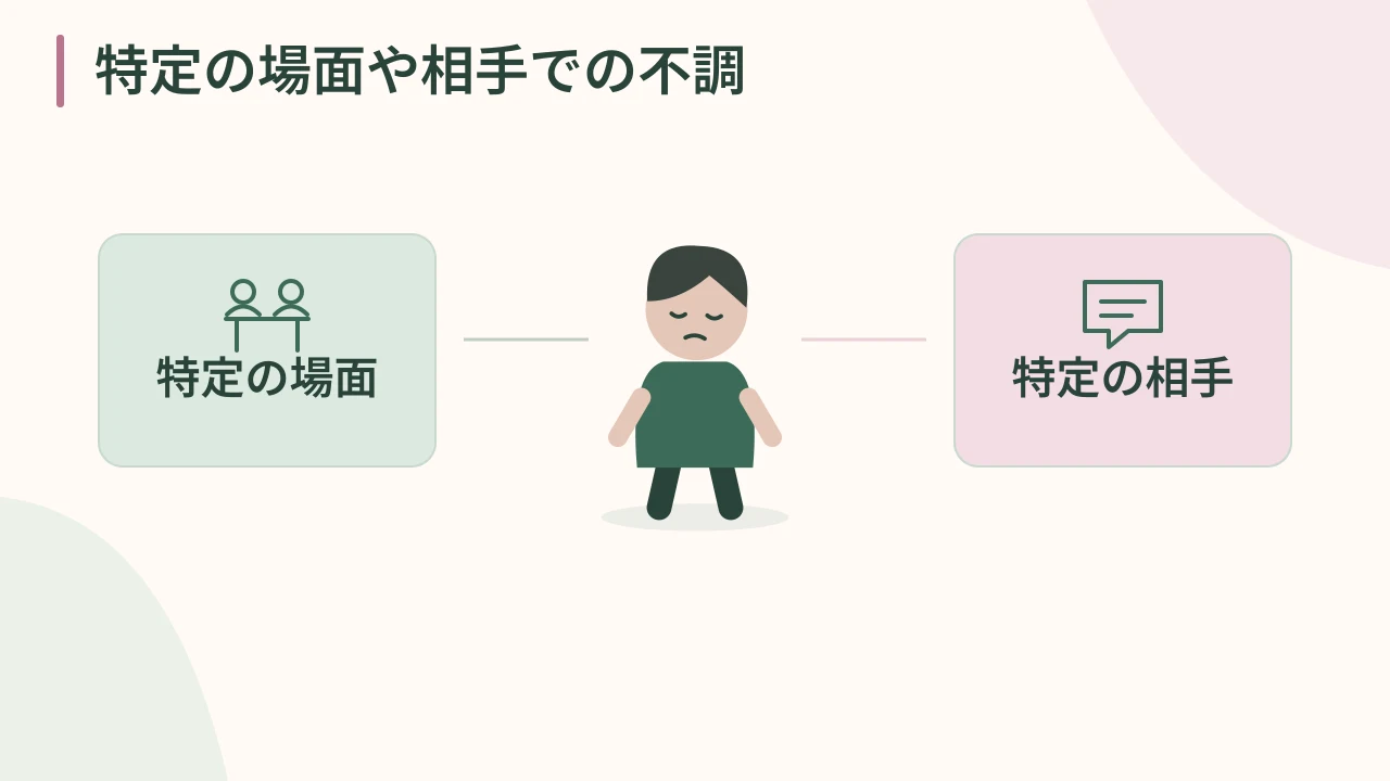 2.特定の場面や相手での不調の動画の表紙